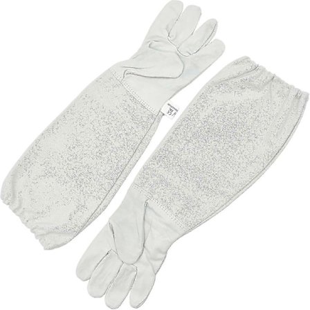 Gedeskind Læder Biavlshandsker Med Ventilerede Lange Ærmer Til Begynder Biavler, Mænd, Kvinder, Bier 49 X 17cm WZJ