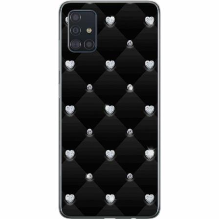 Samsung Galaxy A51 Mjukt Skal - Diamant Hjärta