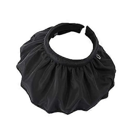 Aurinkohatut naisille, leveälierinen aurinkohattu rannalle hiuspantana (musta)