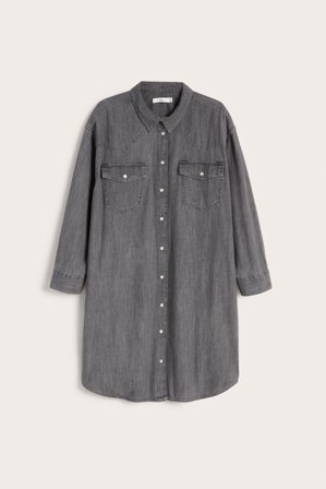 Kappahl | Sukienka dżinsowa | Srebrno-szary