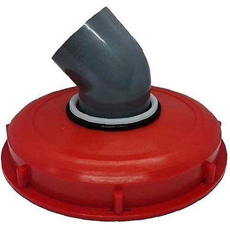 Plastfatlock 224mm 45 Graders Regnvattenslanglock Lock Lock Lock Lock Röd