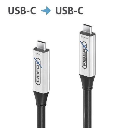 PURELINK USB-C, 3.2 Gen1 Active Opt-10m USB-C M-M 5Gbps, 60W, Video Alt Mode
