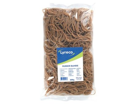 LYRECO Gummiband 90x1.5mm - Lyreco - Emballage och lagerutrustning - Bindgarn gummiband och stift - Gummiband