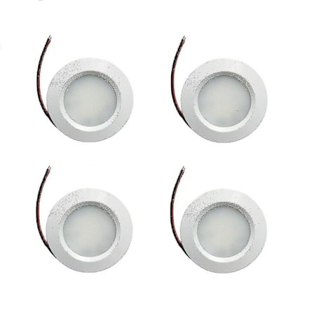6 x LED 12V dimbara spotlights infällda husvagns downlights i varmvit - Sfygv