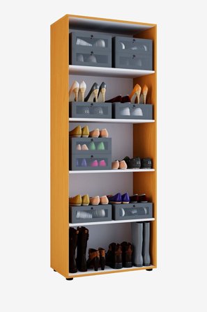 VCM - Vcm Skoskap Vandol I uten dører og 5 hyller - Beige - Skoskap - Fra Homeroom