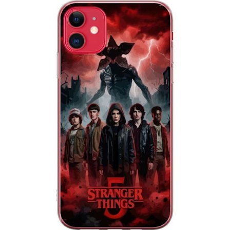 Kompatibel Mobilcover til Apple iPhone 11 Mørk Stranger Things-inspireret fantasyillustration med torden, dramatisk himmel og intens uhyggelig stemnin
