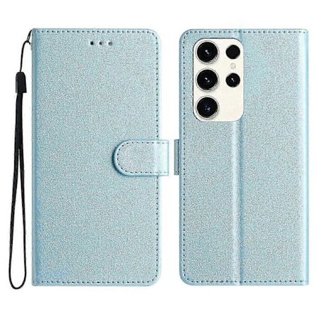 Galaxy S25 Ultra Lommeboketui med Magnetisk Lås - Lær Folio Deksel for Telefonbeskyttelse