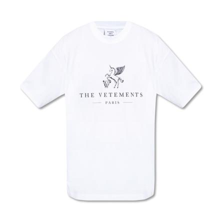 Vetements T-shirt with logo Hvid, Herre T-shirts
