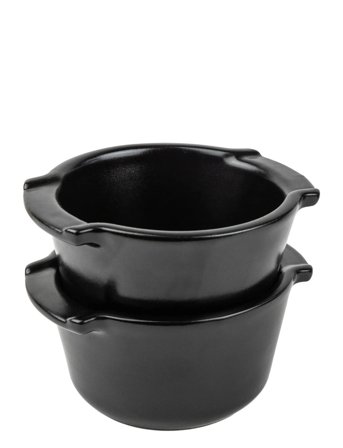 Peugeot Appolia Duo Ramekin 11Cm Sort Satin - Black - Ø 11 CM