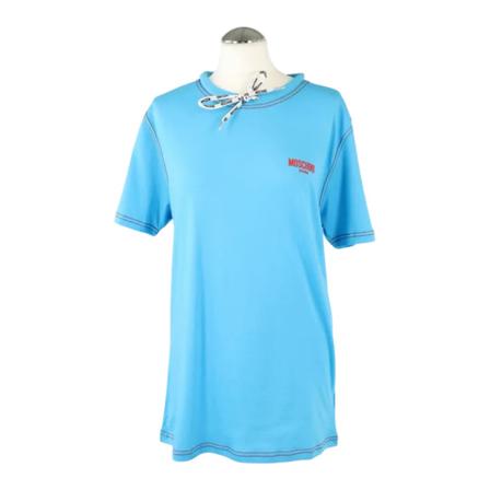 Moschino Pre-Owned Pre-owned Cotton tops , Blauw , Dames , Maat: L