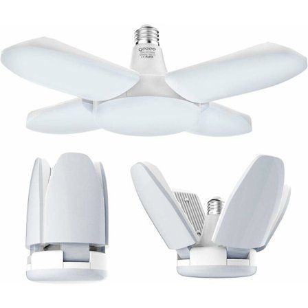 LED-autotallivalaisin, 60 W E27 6500 K 6000 lm korjaamovalaisin, LED-kattovalaisin autotalliin, varastoon, korjaamoon, kellariin, kuntosalille, 