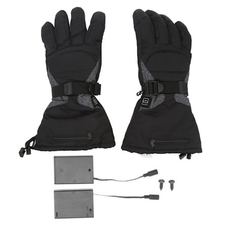 Unisex Opvarmede Handsker Sort XL 3 Gear Temperatur Justerbar Touchscreen Handsker til Cykling Vandring