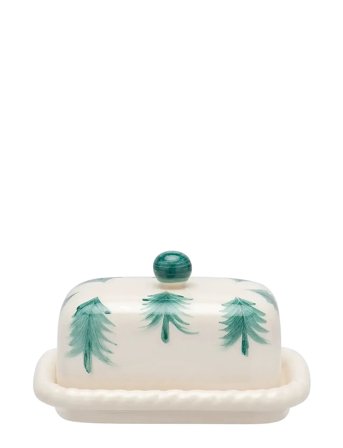 Christmas Forest Butter Dish Green Anna + Nina