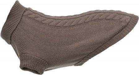 Trixie Kenton Pullover koiran villapaita, 55-60 cm, harmaanruskea - Trixie