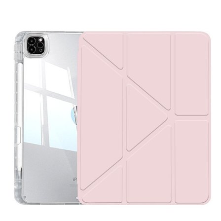 Kotelo iPad 10.2"/10.5/Air Sakura Pinkki Taitettava Hihna Korkea Läpinäkyvyys