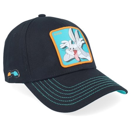 Capslab - Musta adjustable Lippis - Looney Tunes Bugs Bunny Black/Cyan Adjustable @ Hatstore