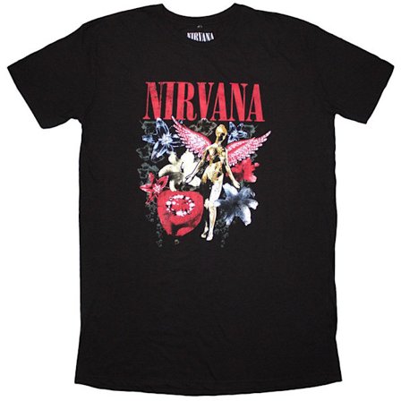 Nirvana Dam/Dam In Utero Vintage Collage T-Shirt Klänning M