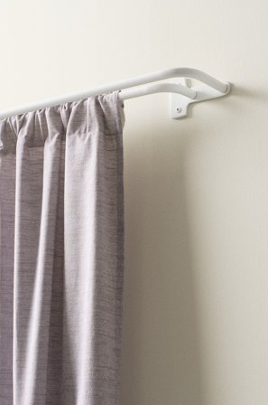 Jotex - Gardinstang Dobbel 110-186 Cm Matt hvit - BAY - Kjøp Gardinstenger hos Jotex