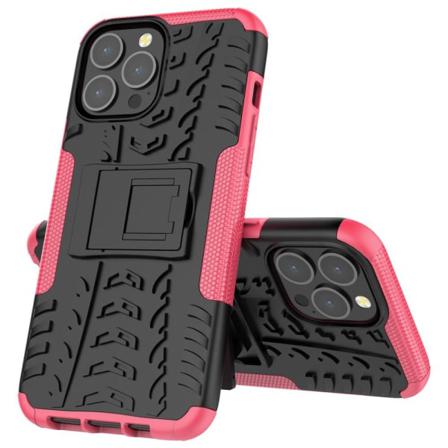 Iphone 13 Pro Max - Ultimata Stöttåliga Skalet Med Stöd - Rosa