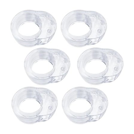 Dørstopper, 6-pakning Klara Gummidørstopper, Silikondørstopper, Dørstopper, Dørstopper, Dørbuffer, Veggbeskyttelse, Dørstopper