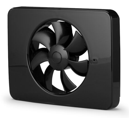 Fresh Intellivent 2.0 Baderomsvifte Ø100/125mm Sort