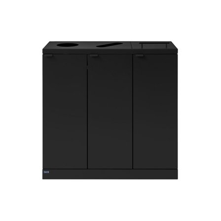 bica Avfallshantering 3x65L svart - Lyreco - Städ och hygien - Avfallshantering och källsortering - Sortering och återvinning