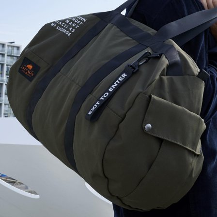 Lealand Groene Opvouwbare Plunjezak voor mannen - Duffel bags