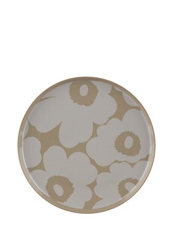 Unikko Plate 20Cm Home Tableware Plates Dinner Plates Beige Marimekko Home