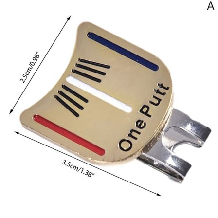 One Putt Design Golf Ball Mark plus Magnetic Golf Hat Clip Golf