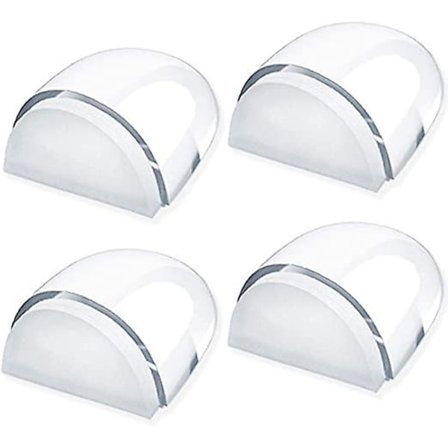 Dörrstoppar, [4-pack] Transparenta dörrstopp och stopp Adhesive dörrstopp för golv och parkett, dörrstoppsskydd för dörrar och väggar