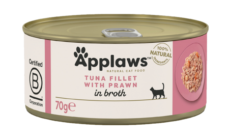Applaws - Tunfiskfilet og reker 70 g - Katt - Kattefôr & kattemat - Våtfôr og våtmat - ZOO.no