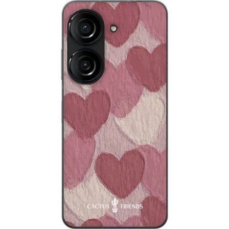 Yhteensopiva Puhelinkuori Asus Asus Zenfone 10 Cactus and Friends - Blush Paper Hearts