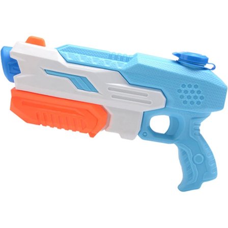 Vesipyssy leluja lapsille, kesäiset vesiurheilupuutarhan rantalelut lapsille ja aikuisille, tehokas vesipyssy, sininen