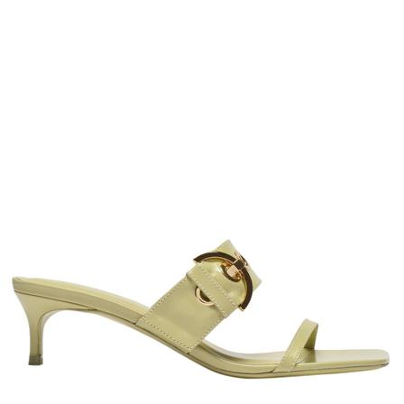 By Far, Bettina Sandals in Green Leather Zielony, Kobieta, Rozmiar: 38 EU