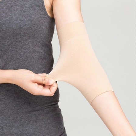 1 Par Tattoo Dekk-Ermer Kompresjonsbånd Underarm Dekk Støtte Hudfarge Tattoo Etterbehandling UV-Beskyttelse Overermer AAS