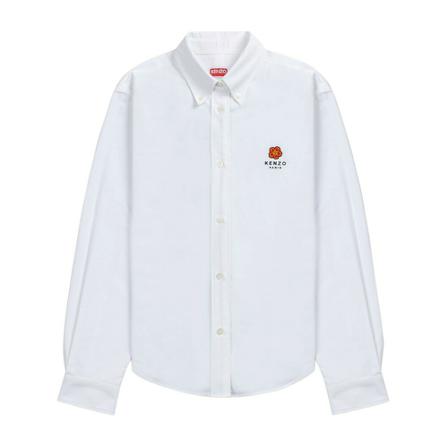Kenzo Shirt with Logo Hvid, Dame Skjorter