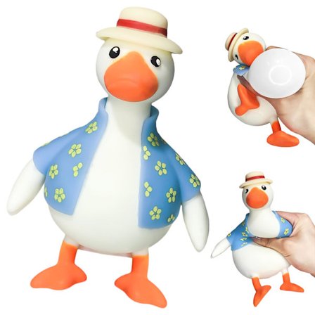 And Squishy-leker med and for sensorisk lek - Mini søte Mochi-antistressleker, bursdagsgaver til barn og voksne, myk Taba-stil