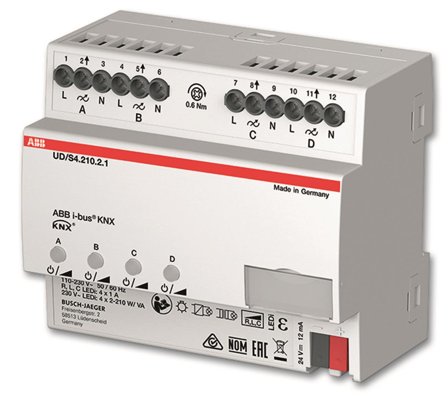 ABB 2CKA006197A0047 Dimmer 210 W Antall utganger: 4, Elfordeling & strømforsyning
