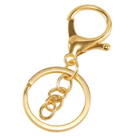 Key Ring Chain Metal Gold