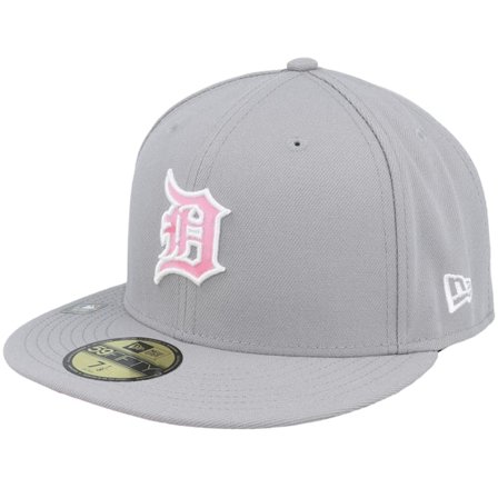 New Era - MLB Grå fitted Caps - Detroit Tigers MLB22 Mothers Day 59FIFTY Grey Fitted @ Hatstore