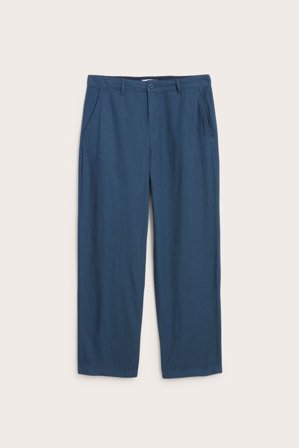 Kappahl | Bukser i linblanding med normal passform Blå S | Blå
