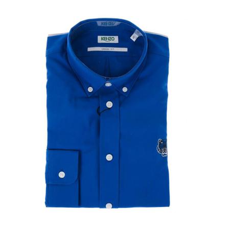 Kenzo 1Lc5Ch400Blu Shirt Blå, Herre Skjorter