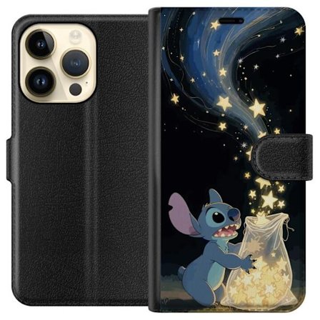 Kompatibelt Lommeboketui til Apple Apple iPhone 15 Pro Stitch Magiskt Motiv Disney Lilo