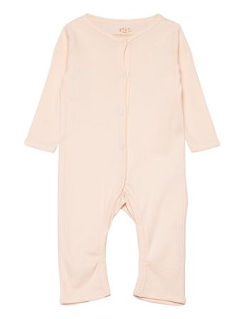 Rib Jersey Romper Långärmad Bodysuit Rosa Copenhagen Colors