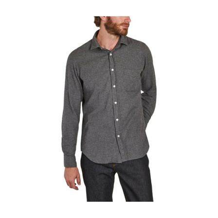 Hartford, storm flannel houndstooth shirt Grijs, Heren, Maat:XL