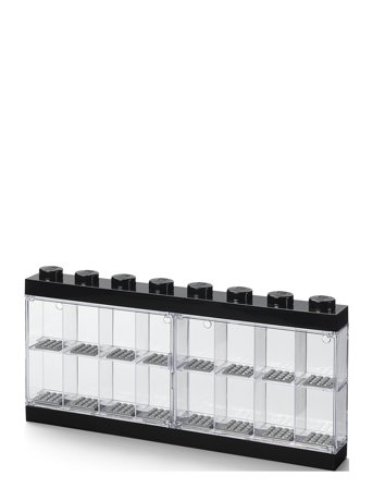 LEGO STORAGE Lego Minifigure Display Case 16 (8 Knob) - Black - ONE SIZE