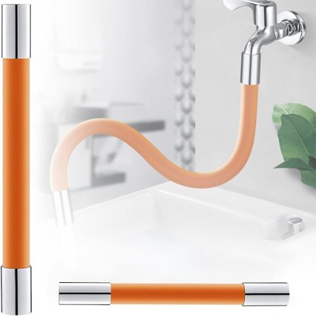 2 STK Fleksibel ledning Vannrør Fittings Adapter Extender