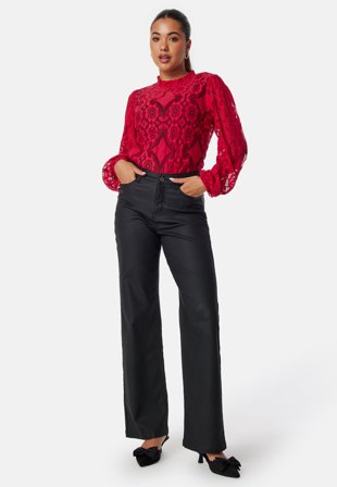 BUBBLEROOM-Lace L/S Blouse-XS