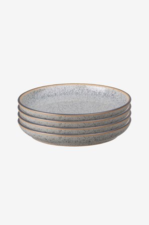 Denby - Tallerken Coupe Studio Grey 17 cm 4-pk - Grå - Asjetter - Fra Homeroom