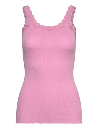 Rosemunde Rwbabette Silk Sl Deep Back Lace To - Pink - S